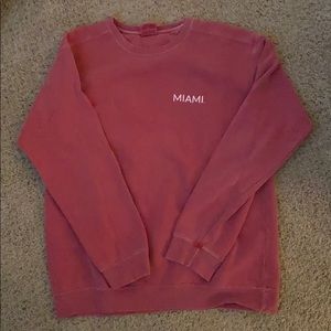 Miami University comfort colors sweatshirt